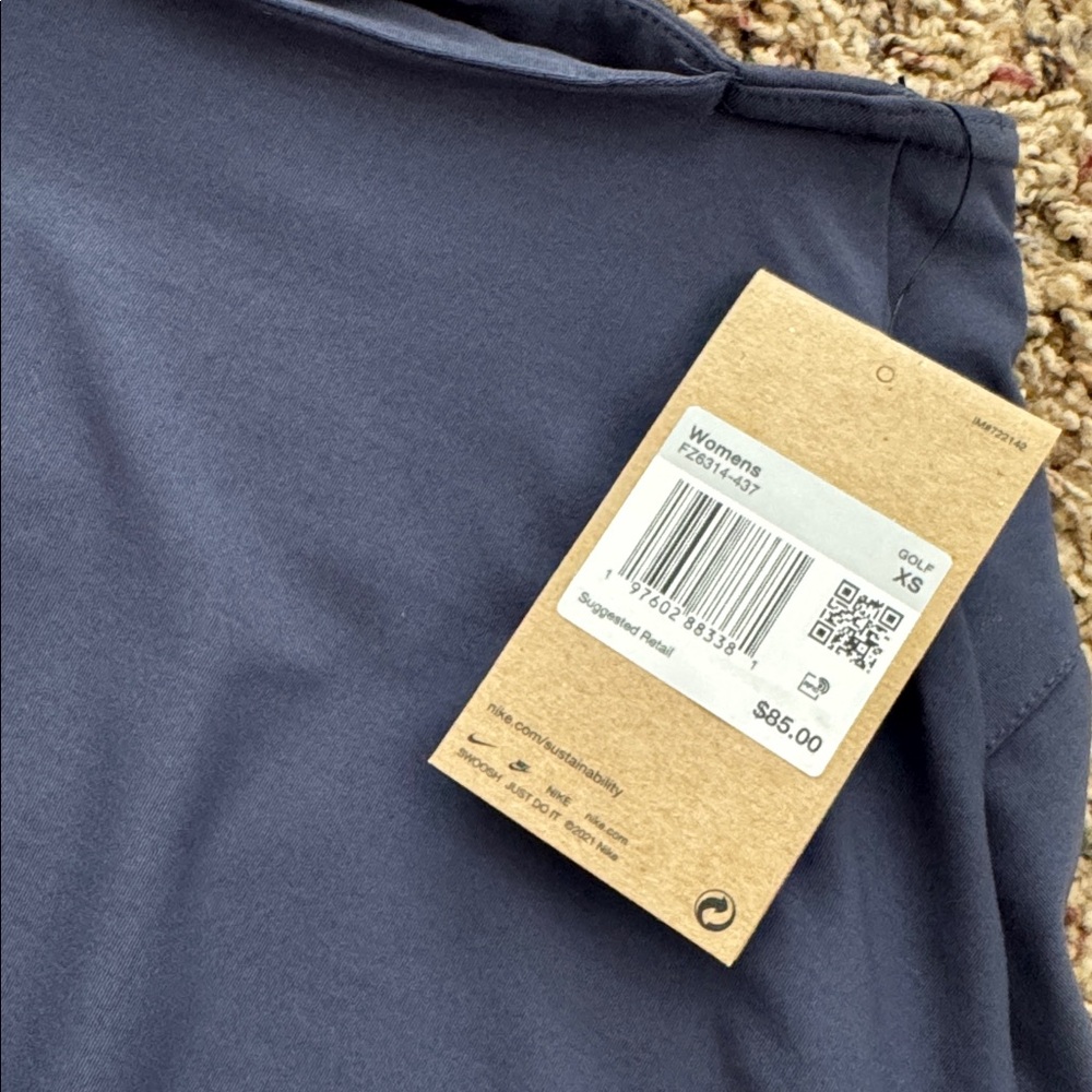 NWT Nike 15" Dri-FIT Mid-Rise Flouncy Golf Skirt | Thunder Blue | Size XS - Picture 6 of 8